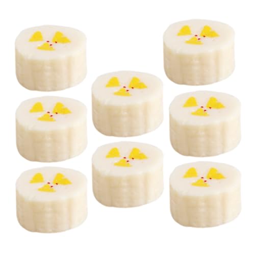 KOMBIUDA 8 Stück Simulierte Bananensegmente Obst künstlich bastelzeug handwerkskunst Nachgemachte Bananenscheiben Kunstbananenscheiben gefälschte Bananen Küchentisch Mittelstücke PVC Weiß KOMBIUDA 8 Stück Simulierte Bananensegmente Obst künstlich bastelzeug handwerkskunst Nachgemachte Bananenscheiben Kunstbananenscheiben gefälschte Bananen Küchentisch Mittelstücke PVC Weiß von KOMBIUDA