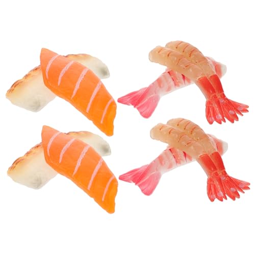 KOMBIUDA 8 Stücke PVC Material Sushi Simulation Gefälschte Lachs Scheibe Lebensmittel Für Restaurant Home Decor KOMBIUDA 8 Stücke PVC Material Sushi Simulation Gefälschte Lachs Scheibe Lebensmittel Für Restaurant Home Decor von KOMBIUDA