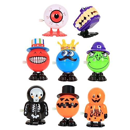 KOMBIUDA 8 Stück Springendes Cartoon-Halloween- Aufziehspielzeug Mit Halloween-Thema Kinderspielzeug Im Halloween-Stil Horrorspielzeug Festival- Plastik von KOMBIUDA