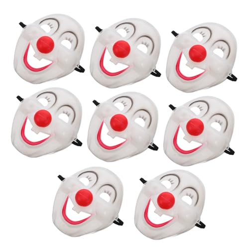 KOMBIUDA 8 Stück Teiliges Clown Maske aus Leichtem PVC Realistische Fullface Masken für Halloween Karneval und Maskenball Komfortabel und Langlebig Geeignet für Erwachsene Party KOMBIUDA 8 Stück Teiliges Clown Maske aus Leichtem PVC Realistische Fullface Masken für Halloween Karneval und Maskenball Komfortabel und Langlebig Geeignet für Erwachsene Party von KOMBIUDA