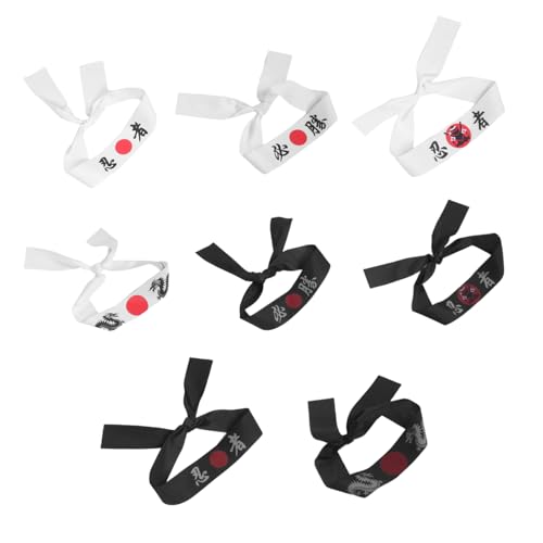 KOMBIUDA 8 Stück Teiliges Ninja Stirnband Verstellbar und Komfortabel Japanisches Samurai Bandana für Karate Sport Partydekoration und Rollenspiele KOMBIUDA 8 Stück Teiliges Ninja Stirnband Verstellbar und Komfortabel Japanisches Samurai Bandana für Karate Sport Partydekoration und Rollenspiele von KOMBIUDA