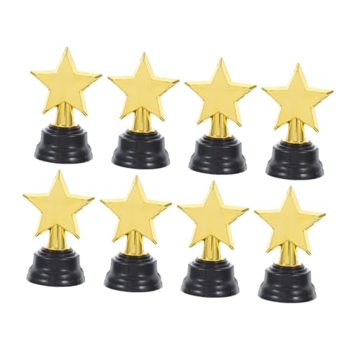 KOMBIUDA 8 Kleine Trophäen Für Kinder Plastiktrophäen Für Geburtstagsfeiern Schulveranstaltungen Wettbewerbe Partygeschenke Und Spielpreise von KOMBIUDA