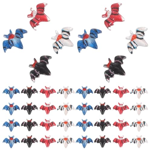 KOMBIUDA 80 Stück Spooky Resin Figuren für DIY Bastelprojekte Miniatur Dekorationen für Puppenhäuser und Vielseitige Bastelzubehörteile für Scrapbooking von KOMBIUDA
