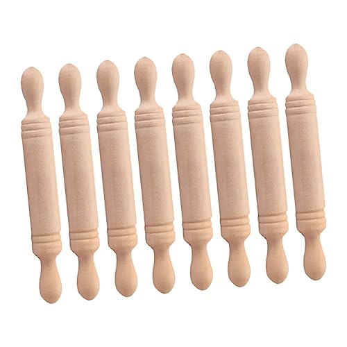 KOMBIUDA 8St Shiwan Rollstock Puppenhaus-Miniaturen Miniaturfutter Buggy für kinderspielzeug Mini-Küchenutensilien kleine Küchenutensilien für hölzern von KOMBIUDA