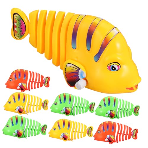KOMBIUDA 8st Aufziehbarer Schaukelfisch Aus Kunststoff Schwimmfischspielzeug Für Die Badewanne Cartoon-Fisch- Simulationsfisch Badespielzeug Badewanne Plastik KOMBIUDA 8st Aufziehbarer Schaukelfisch Aus Kunststoff Schwimmfischspielzeug Für Die Badewanne Cartoon-Fisch- Simulationsfisch Badespielzeug Badewanne Plastik von KOMBIUDA