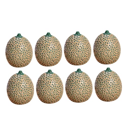 KOMBIUDA 8 Stücke Lebensechte Künstliche Cantaloupe Früchte Harz Simulation Obst Für Decor Foto Requisiten Jungen Und Mädchen Spielen KOMBIUDA 8 Stücke Lebensechte Künstliche Cantaloupe Früchte Harz Simulation Obst Für Decor Foto Requisiten Jungen Und Mädchen Spielen von KOMBIUDA
