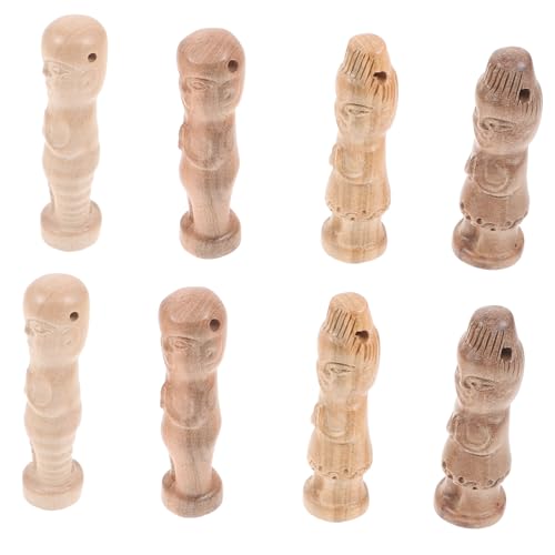 KOMBIUDA 8st Marionette Unbemalte Peg-Puppen Leere Holzpuppen Puppenmodell Aus Holz Unvollendete Menschenpflock Aus Holz Puppendekor Aus Holzpflöcken Unvollendete Peg-Leute Mahagoni- von KOMBIUDA
