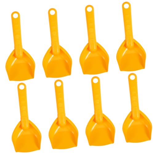 KOMBIUDA 8st Strandspielzeug Strandsandschaufeln Für Spielsand Für Sandkasten Sandspielzeug Für Strandsandschaufeln Sand Spiele Am Strand Plastik Yellow von KOMBIUDA