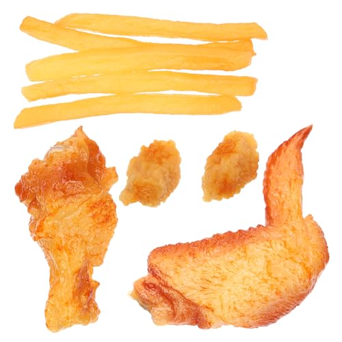KOMBIUDA 9 Stück Food-Modell Künstliches Lebensmittelmodell Gefälschtes Pommes-Frites- Gekocht Essensrequisiten Braten Lebensmittel Aus Der Küche Künstliches Französisch von KOMBIUDA