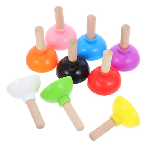 KOMBIUDA 9 Stück Teiliges Mini Pömpel Realistischer Toilettenpömpel für Prank Spielzeuge Tragbare Zubehör für und Heimvorführungen von KOMBIUDA