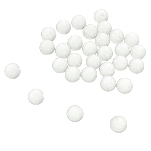 KOMBIUDA 90 Stück Klare Glasperlen Dekorative Perlen Dekoration Sukkulenten Spa Haarband Kreise Tafelaufsätze Flache Murmeln Füller Vasenkiesel Zum Basteln Transparentes von KOMBIUDA