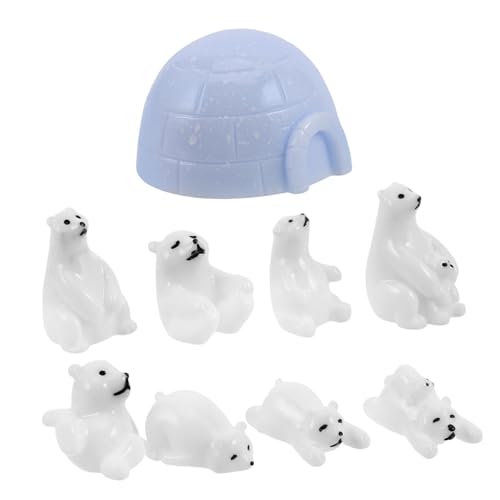 KOMBIUDA 9 Stücke Realistische Tiere Figuren Mini Polar Tier Spielzeug Bär Garten Landschaft Ornament Harz Tier Figuren Für KOMBIUDA 9 Stücke Realistische Tiere Figuren Mini Polar Tier Spielzeug Bär Garten Landschaft Ornament Harz Tier Figuren Für von KOMBIUDA