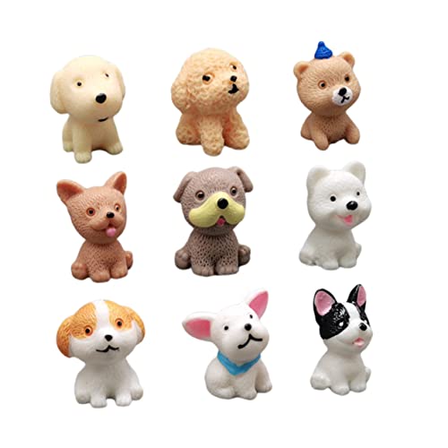 KOMBIUDA 9st Mini-welpen-Ornament Hund Tiere Auto Haustier Züchten Figuren Kauer Bindestrich Cupcake-verzierung Welpenverzierung Miniatur-tierornamente Colorful Harz KOMBIUDA 9st Mini-welpen-Ornament Hund Tiere Auto Haustier Züchten Figuren Kauer Bindestrich Cupcake-verzierung Welpenverzierung Miniatur-tierornamente Colorful Harz von KOMBIUDA