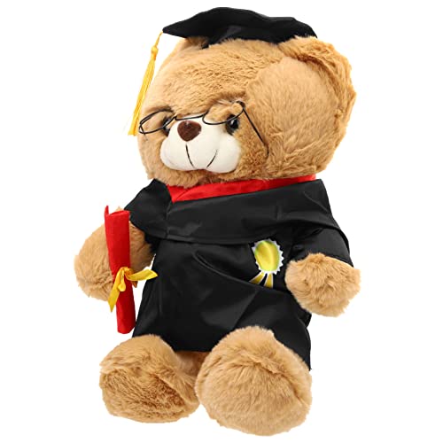 KOMBIUDA Abschlussbärpuppe Das Tier Tiere Kinderspielzeug Kindergeschenke Babygeschenke Kindergeschenke Für Babys Abschluss Plüschbär Abschlussbären Plus Bärenpuppe Kurzer Plüsch von KOMBIUDA