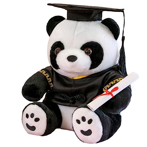KOMBIUDA Abschlussgeschenk Graduierung Plüsch Bärenpuppe Kleine Bärenpuppe Abschluss Bär Plus Bärenpuppe Abschluss Ausgestopfter Bär Partyversorgung Pp Baumwolle Black von KOMBIUDA