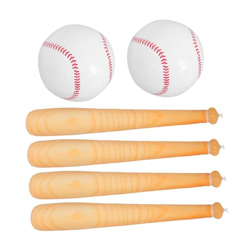 KOMBIUDA Aufblasbarer Baseballschläger für Kreatives Leichtes mit Schlägern und Bällen Tragbare Party-deko und Outdoor-spielspaß für Kleinkinder und Ältere von KOMBIUDA