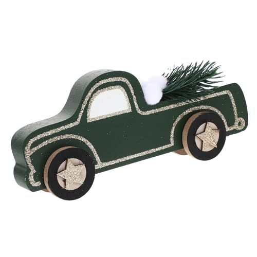 KOMBIUDA Autoverzierung Bausätze Plüsch Figuren Ornamente Dekorativ Dekorationen Weihnachts-parkornament Fahrzeug Weihnachtsversorgung Weihnachtsauto Desktop-weihnachtsdekor Hölzern von KOMBIUDA