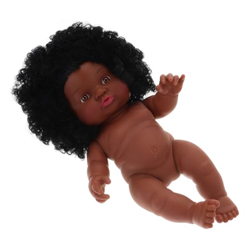 KOMBIUDA Babypuppen Babybadewanne Puppe Puppen Für Mädchen -babypuppe Simulationspuppe Kinderpuppen Mädchenpuppe Puppe Lebendige Puppe Vinyl Brown von KOMBIUDA