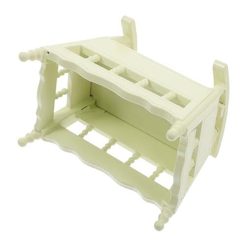 KOMBIUDA Babywiege Holz puppenbett kinderzimmermöbel puppenbettchen Puppenwiege Holz Puppenhaus Zubehör winzig Mini Bett für Puppe Puppenmöbel-Requisiten Bettverzierung Birke Light Green KOMBIUDA Babywiege Holz puppenbett kinderzimmermöbel puppenbettchen Puppenwiege Holz Puppenhaus Zubehör winzig Mini Bett für Puppe Puppenmöbel-Requisiten Bettverzierung Birke Light Green von KOMBIUDA