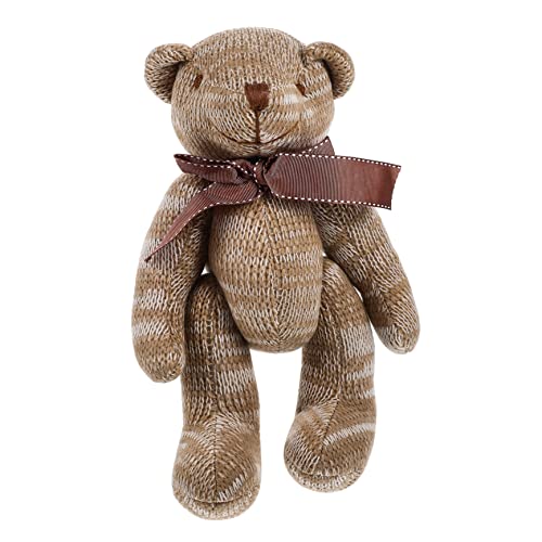 KOMBIUDA Bärenpuppe kuschelbären Little Bear Plush Soft Toy Flauschiges Bärenspielzeug Haustierplüschspielzeug entzückendes Bärenspielzeug Kleiner Bär Stofftier PP Baumwolle Beige von KOMBIUDA