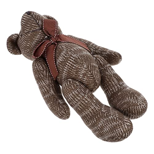 KOMBIUDA Bärenpuppe kuschelbären plüschbär Weicher Stoffbär teddybären Tedi Bear tragen Bär Plüschpuppe Babyspielzeug Kleiner Bär Stofftier Kuscheltier PP Baumwolle Coffee von KOMBIUDA