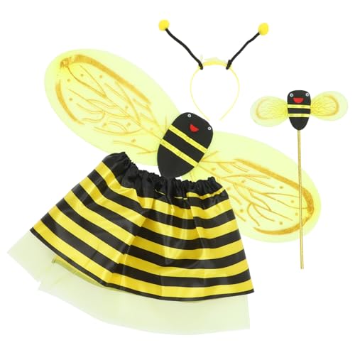 KOMBIUDA Bienenkostüm-Set für Erwachsene Bienen-Verkleidungsrock und Flügel für Partys KOMBIUDA Bienenkostüm-Set für Erwachsene Bienen-Verkleidungsrock und Flügel für Partys von KOMBIUDA