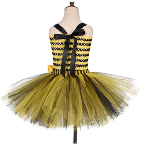 KOMBIUDA Bienenkostüm Mädchen Kleid mit Federflügeln und Haarschmuck Luftiger Tüll Rock Jahre Bezauberndes Party und Bühnenoutfit für Verkleidung und Tanz KOMBIUDA Bienenkostüm Mädchen Kleid mit Federflügeln und Haarschmuck Luftiger Tüll Rock Jahre Bezauberndes Party und Bühnenoutfit für Verkleidung und Tanz von KOMBIUDA