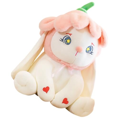 KOMBIUDA Blütenblatt Kaninchen Puppe Tiere Babypuppen Babypuppen Stoffhase Das Tier Babyhase Stofftier Süßes Stofftier Weiches Stofftier Stoffkaninchen Plüsch von KOMBIUDA