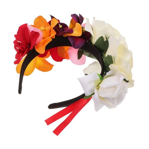 KOMBIUDA Blumenstirnband für Frauen mit Farbenfrohen Orchideen Wiederverwendbar Eleganter Haarkranz Geeignet für Halloween Kostüm Strandfest und Fotografie Modisches Party Accessoire in KOMBIUDA Blumenstirnband für Frauen mit Farbenfrohen Orchideen Wiederverwendbar Eleganter Haarkranz Geeignet für Halloween Kostüm Strandfest und Fotografie Modisches Party Accessoire in von KOMBIUDA