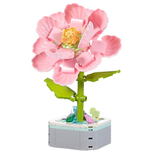 KOMBIUDA Building Block Pot Toys Blumen Pflanzen Anlage Bausteine Kreatives Baugeschenk Bauprojekt Für Kind Blöcke Für Kleinkinder Blütenbausteine Plastik von KOMBIUDA
