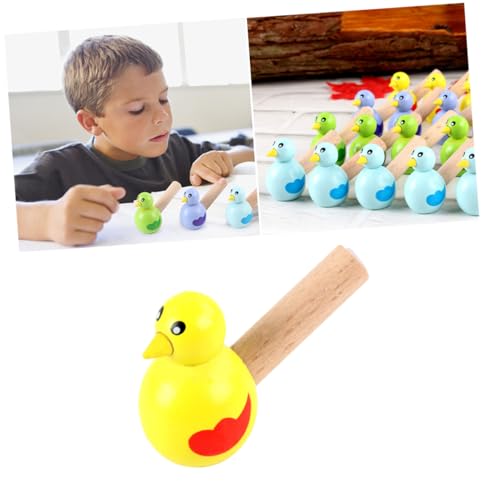 KOMBIUDA Lernspielzeug Cartoon-vogelpfeife Kinderpfeifenset Für Babys Kreatives Pfeifenspielzeug Für Jungen Holzmaterial Zufällige Farbe von KOMBIUDA