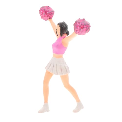 KOMBIUDA Cheerleading -Modell Kaninchenhandtücher Kleine Puppe Neugeborene Puppe Sandtischpuppe Puppenmodell Trendige Leute Puppe Cartoon-Lappen Cartoon-handtücher Harz von KOMBIUDA