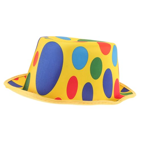 KOMBIUDA Clown Hochhut Unisex Cosplay Party Hut Atmungsaktiv Leicht für Karneval Fasching Kostüm Zubehör Bühnenrequisite für Erwachsene und Frauen von KOMBIUDA