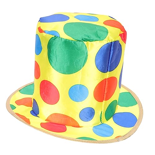 KOMBIUDA Clown Hut Für Partys Bunte Clownmütze Für Halloween Und Kostümpartys Für Erwachsene Und Jugendliche Und Flexibel Perfektes Kostüm-Accessoire von KOMBIUDA