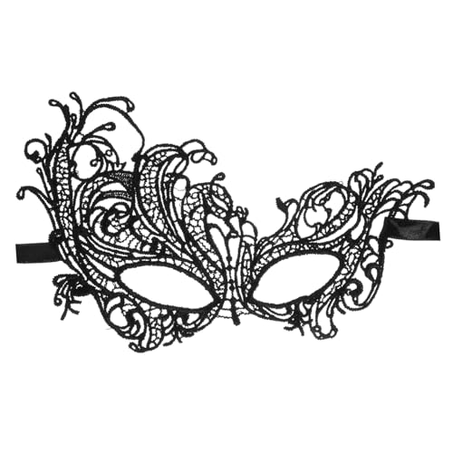 KOMBIUDA Damen Spitzen Halbgesichtsmaske mit Verstellbarem Stoffband Venezianische Masquerade Ball Maske für Kostümparty Wiederverwendbar und Langlebig Geeignet für Halloween und Maskenball KOMBIUDA Damen Spitzen Halbgesichtsmaske mit Verstellbarem Stoffband Venezianische Masquerade Ball Maske für Kostümparty Wiederverwendbar und Langlebig Geeignet für Halloween und Maskenball von KOMBIUDA