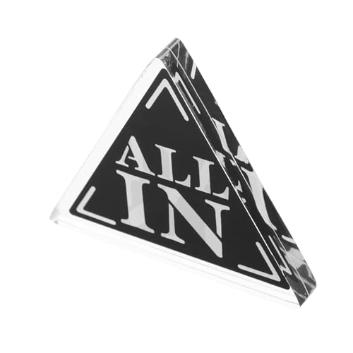 KOMBIUDA Dealer Button Acryl Dreieck Doppelstöckig Langlebig Tragbar für Poker Spiele Party Gesellschaftsspiel Zubehör KOMBIUDA Dealer Button Acryl Dreieck Doppelstöckig Langlebig Tragbar für Poker Spiele Party Gesellschaftsspiel Zubehör von KOMBIUDA