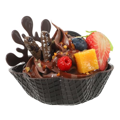 KOMBIUDA -Dessert-Modell Multifunktionales Gefälschtes Displayzubehör Für Dessertläden Eiscreme-modellierfigur Realistisches Desktop-Eiscreme-Modell Dessert-Display-Modelle PVC von KOMBIUDA