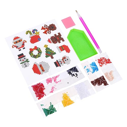 KOMBIUDA Diamant-Aufkleber bastelset basteln für bastelzeug für weihnachtssticker kinderga pleasur -Diamant-Sticker- Diamantaufkleber für Plastik von KOMBIUDA