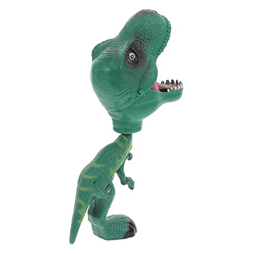 KOMBIUDA Dinosaurier Handclip Spielzeugpuppen Die Marionetten Tierfigur Schmuck Handpuppe Für Geschichtenerzählpuppe Handpuppe Dinosaurier Handpuppe Kunststoff Grün von KOMBIUDA
