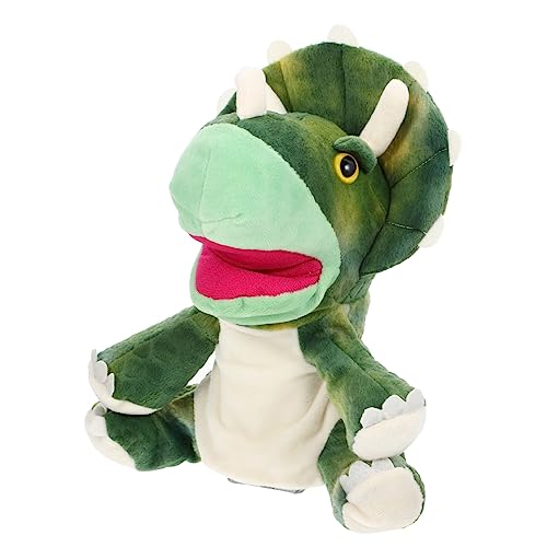 KOMBIUDA Dinosaurier Handpuppe aus Plüsch Interaktives für Eltern für Geschichten Erzählen und Lustige Spielmomente Leicht und Tragbar Perfektes für Kleine Dino Fans von KOMBIUDA