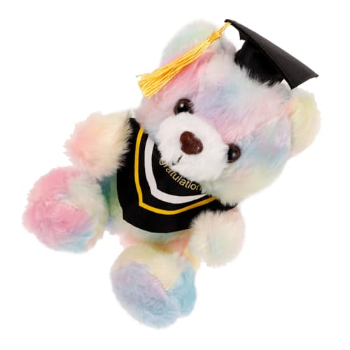 KOMBIUDA Dr. Bärenpuppe Abschluss Plüschbär Weiche, Flauschige Puppe Abschlussbärenpuppen Cartoon-bär-Puppe Plüsch-abschlussbärenpuppe Abschluss Bär Colorful Stoff von KOMBIUDA