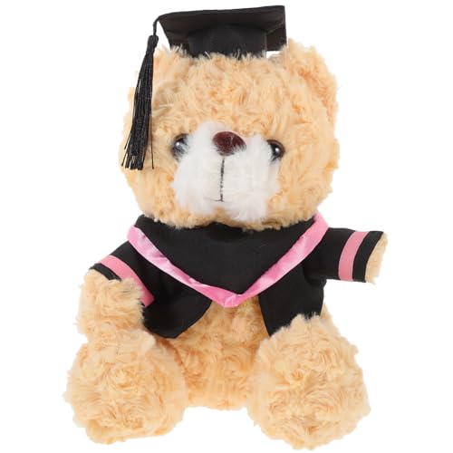 KOMBIUDA Dr. Bärenpuppe Kleine Bärenpuppe Zarter Ausgestopfter Bär Abschluss Ausgestopfter Bär Dekorativer Graduierungs-plüschbär Abschluss Bär Cartoon-plüschbär Pp Baumwolle von KOMBIUDA