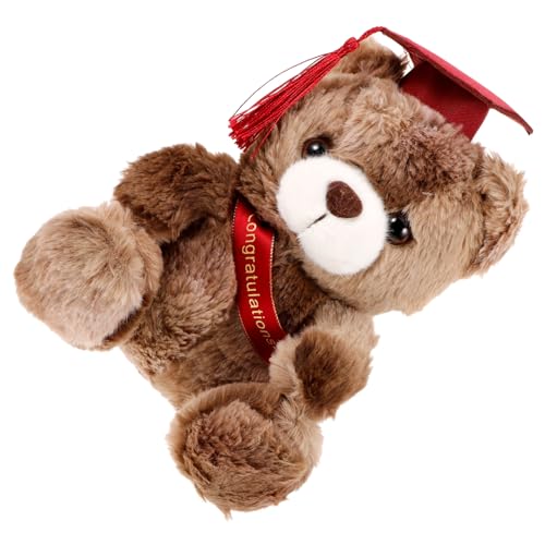 KOMBIUDA Dr. Bärenpuppe pummeluff Kuscheltier beschwertes Kuscheltier Abschlussparty Decoration Cute plushbit kleine Bärenpuppe Abschluss Stofftiere PP Baumwolle von KOMBIUDA