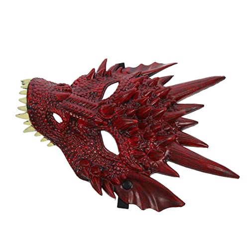 KOMBIUDA Drachenmaske maskiert -Requisiten geschenke Dekorationen für Tanzpartys Maske im Tierdesign Drachen-Cosplay-Maske niedlich Kleidungsstücke Eidechse bilden von KOMBIUDA