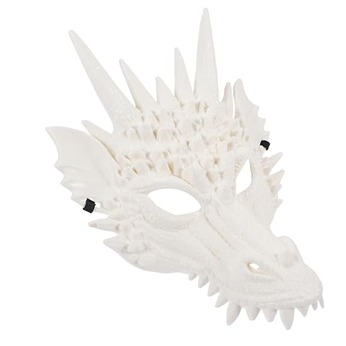 KOMBIUDA Halloween Gruselige Drachenmaske Vollgesichtsmaske Cosplay Pelzmaske Maskerade Karneval Party Maske von KOMBIUDA