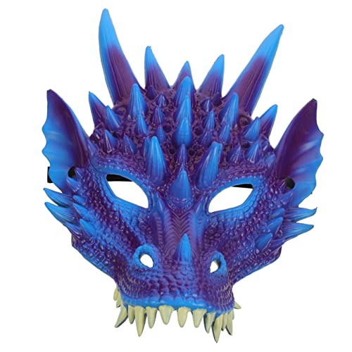 KOMBIUDA Drachenmaske Für Cosplay Und Feste Hochwertige Rp-schaumstoffmaske Für Halloween Karneval Und Kostümpartys Bequeme Passform Mit Elastischem Band Für Erwachsene von KOMBIUDA