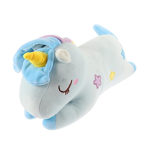 KOMBIUDA Einhorn-Puppe bettzeug betteinlagen plushbit für Dekoration Kinderspielzeug für zu Hause Einhorn-Kissenpuppe Daunen Baumwolle Blue KOMBIUDA Einhorn-Puppe bettzeug betteinlagen plushbit für Dekoration Kinderspielzeug für zu Hause Einhorn-Kissenpuppe Daunen Baumwolle Blue von KOMBIUDA