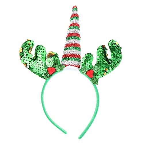 KOMBIUDA Einhorn Stirnband Hirschgeweih-stirnband Hirschhaarband Weihnachtskostüm Haarband Teenager-mädchen-kleidung Tiara Für Mädchen Weihnachten Kind Kopfbedeckung Stoff von KOMBIUDA