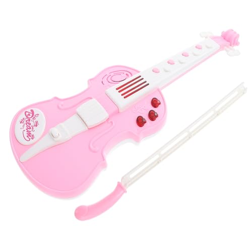 KOMBIUDA Elektronische Violine Musikinstrumente Kinderspielzeug Kinderspielzeug Pädagogisches Plastikviolinenspielzeug Kinderviolinenspielzeug Rosa Abs Kunststoff von KOMBIUDA