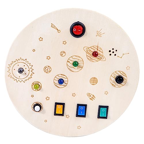 KOMBIUDA Elektronischer Schalter LED Busy Board für Pädagogisches Holzspielzeug für Frühes Lernen Interaktives Lernspielzeug Motorik und Problemlösungsfähigkeiten KOMBIUDA Elektronischer Schalter LED Busy Board für Pädagogisches Holzspielzeug für Frühes Lernen Interaktives Lernspielzeug Motorik und Problemlösungsfähigkeiten von KOMBIUDA